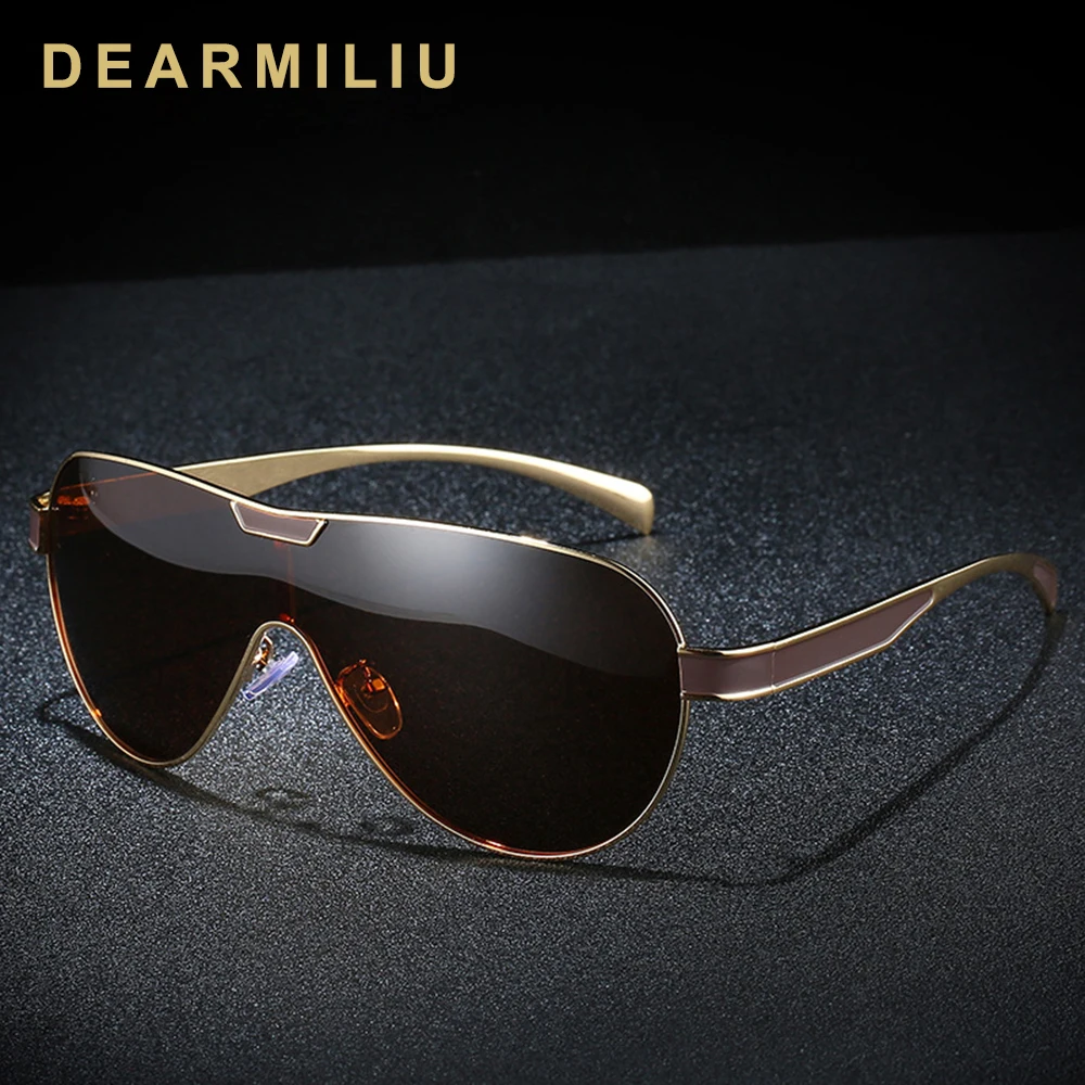 Мужские солнцезащитные очки DEARMILIU брендовые поляризационные унисекс с одной