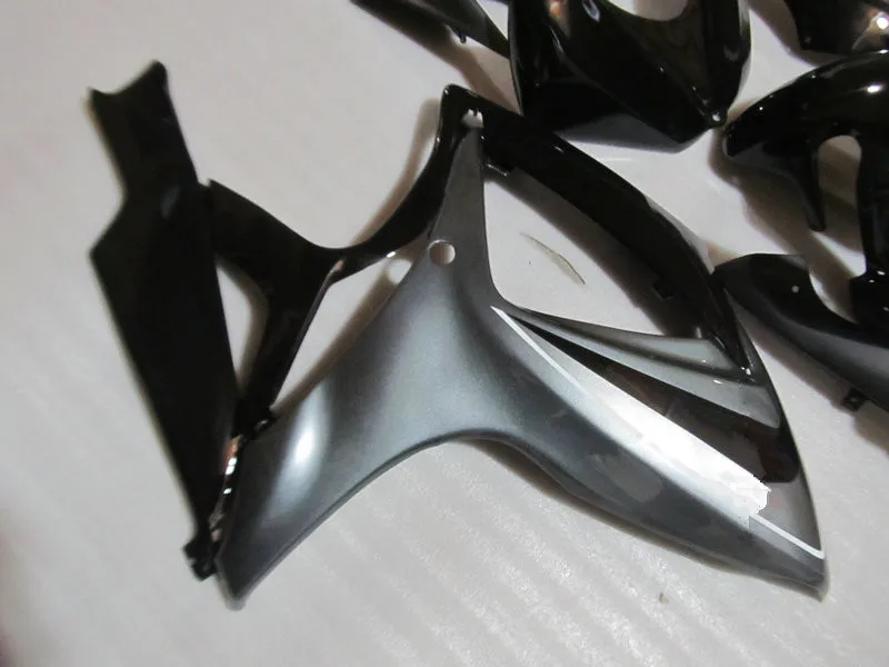 Комплект обтекателей под давлением для GSXR600 750 K6 06 07 GSXR 600 GSXR750 2006 2007 ABS серый черный