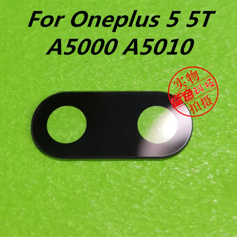 

100 PCS/Lot Original Rear Back Camera Glass Lens Cover For Oneplus 5 5T A5000 A5010 1+5 5T Replacement Spare Parts With Stickers