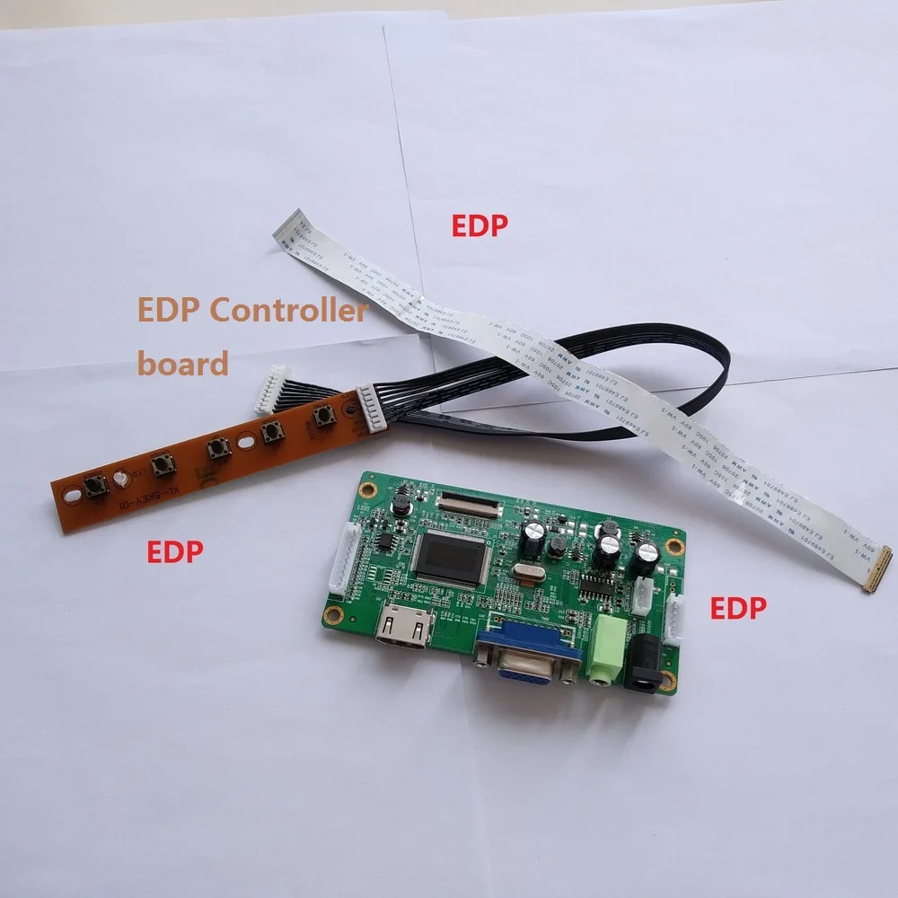 Плата контроллера для N156BGE-EA1 1366X768 монитор экран дисплей комплект VGA EDP светодиодный ЖК-драйвер HDMI DIY 30Pin 15,6"
