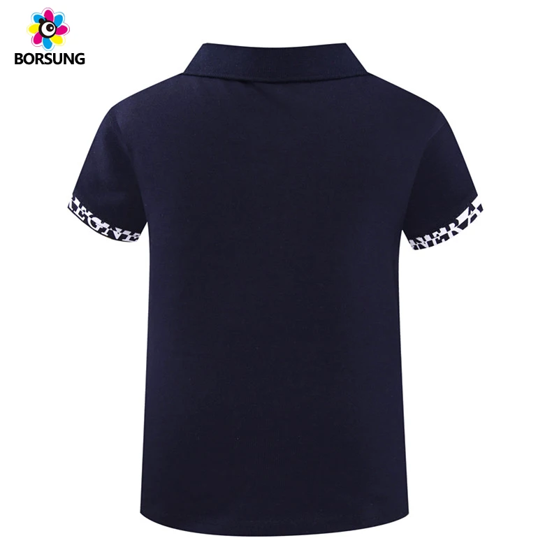 Футболка-поло с буквенным принтом для мальчиков 2018 г. Летняя хлопковая дышащая