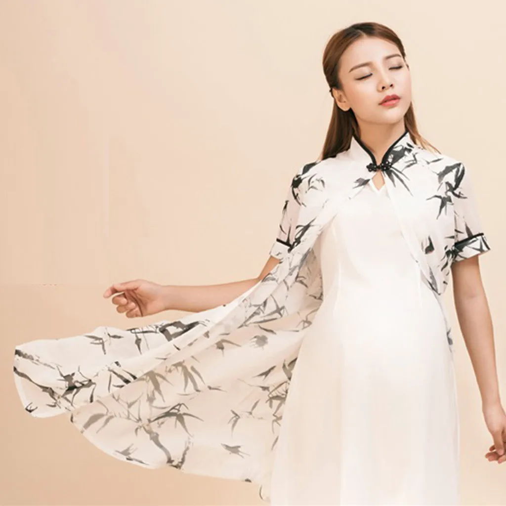 Платья для беременных Одежда Чонсам женщин фотография беременности с коротким