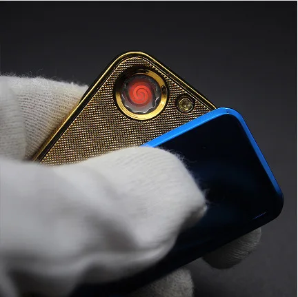 Персональный автомобильный брелок плазменная Зажигалка Ветрозащитная USB
