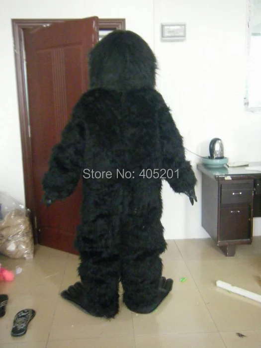 Новинка 2014 Ростовая фигура черные длинные плюшевые костюмы талисмана