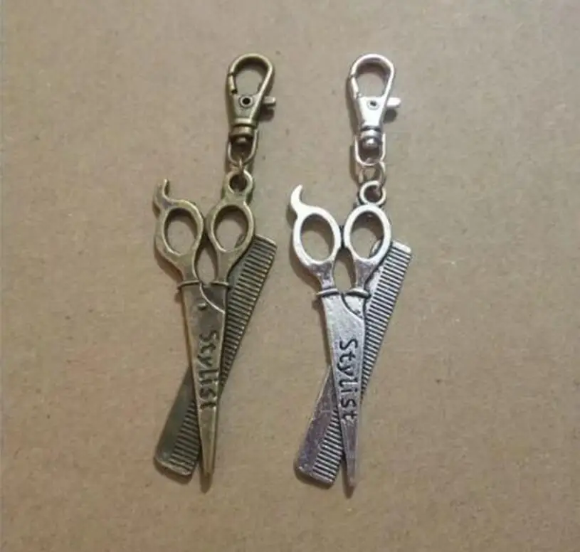 1 шт. Высокое качество модные ювелирные изделия Парикмахерская брелок Ножницы