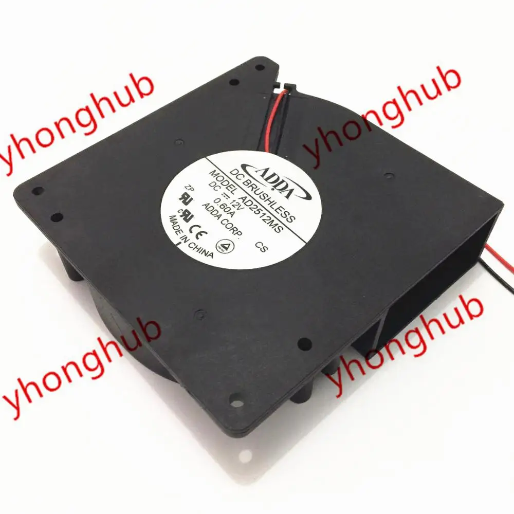 ADDA AD2512MS DC 12V 0.60A 2 провод 120x120x32 мм Сервер вентилятор охлаждения|blower fan|fan dcfan dc 12v |