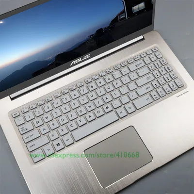 Silver 15,6 дюймов Чехол для клавиатуры ноутбука для ухода за кожей кожи Asus VivoBook Pro 15 N580 N580G N580GD N580VD M580VD M580 NX580VD YX570ZD YX570ud YX570 - Цвет: Silver