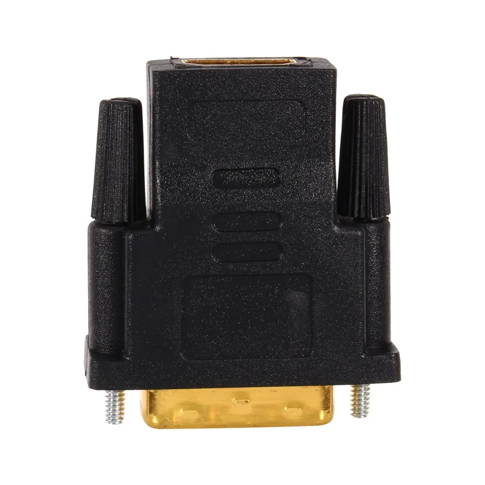 100 шт. кабель подключения позолоченный DVI 24 + 1 5 к HDMI адаптер Кабельный штекер