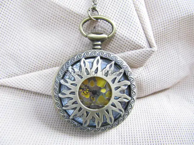 Wholesale ---vintage Quartz Pocket watch necklace Exclusive antique chic elegant watchs steampunk pocket Hollow | Наручные часы