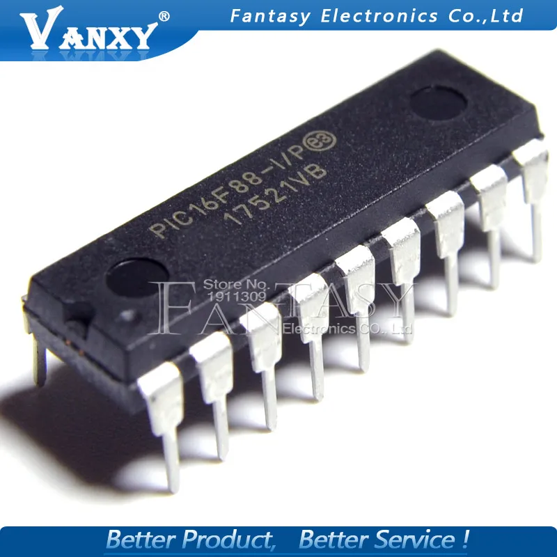 1 шт. PIC16F88-I/P DIP-18 PIC16F88 DIP18 | Электронные компоненты и принадлежности