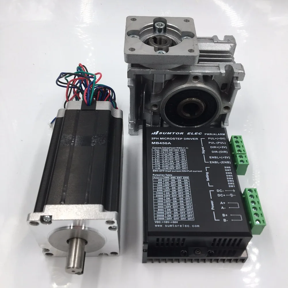 Ratio 50:1 Geared Stepper Motor Nema23 L112mm 4.2A 1.8degree Gearbox Speed Reducer Driver CNC Router Kit | Обустройство дома