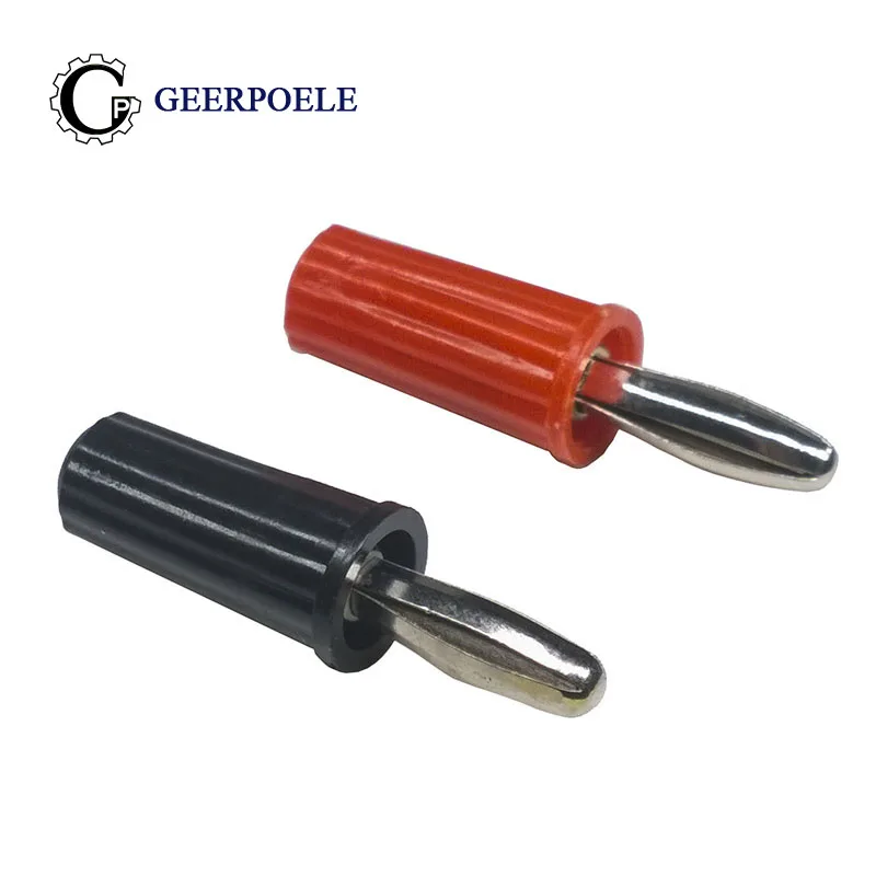 10 шт./лот 4 мм короткие банановые черные белые штекерные разъемы пластиковый