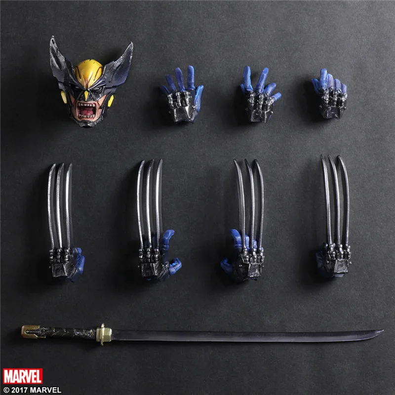 Классный продукт с высоким качеством Play arts Kai X-MEN Росомаха фигурка ПВХ 26 см 10,2" аниме игрушка подарок кукла Модель Коллекция