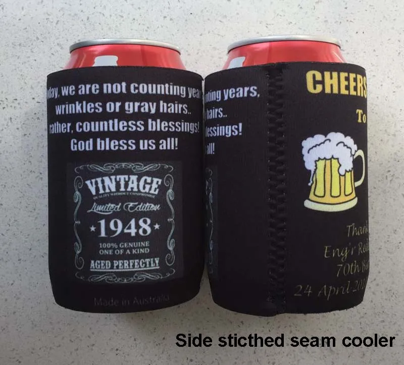 100 шт. рекламные неопреновые кулеры для пивных бутылок толщиной 5 мм держатель со