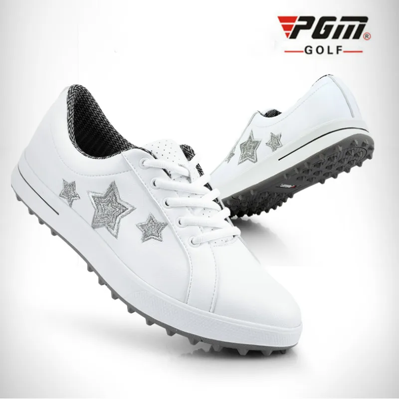 Натуральная PGM обувь для гольфа женщин спортивная отдыха без гвоздей супер