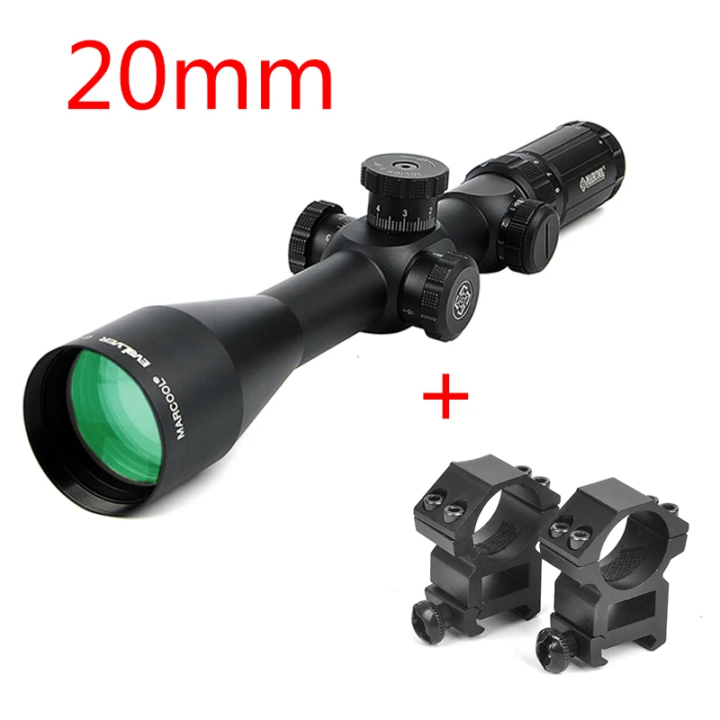 20mm Marcool EVV 6-24X50 SFIRGL FFP прицел с красной и зеленой подсветкой Оптический прицел охотничий прицел для охотника - Цвет: 20mm