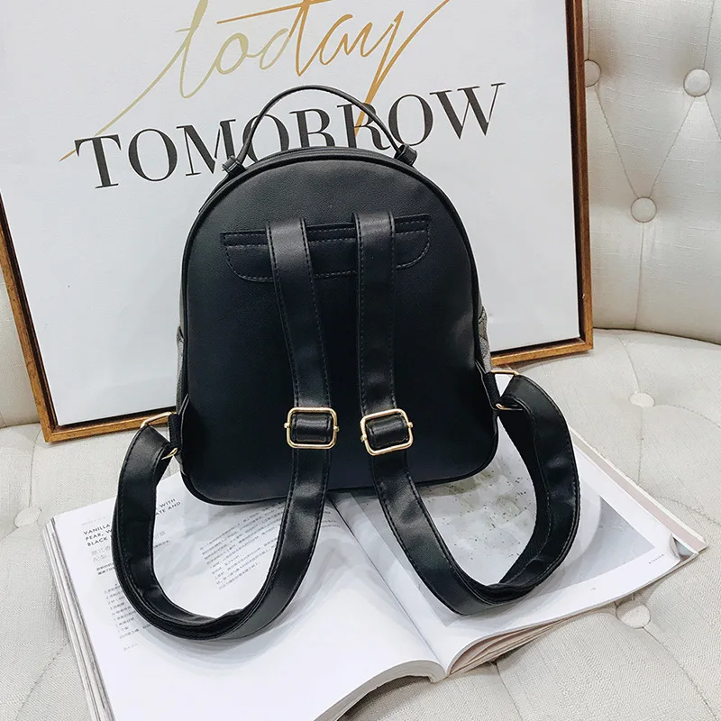 Печать рюкзак небольшой Высокое качество Pu кожа Школьные сумки для подростков