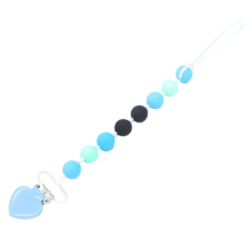 Соски и чехлы с цепочкой в форме сердца для маленьких мальчиков девочек