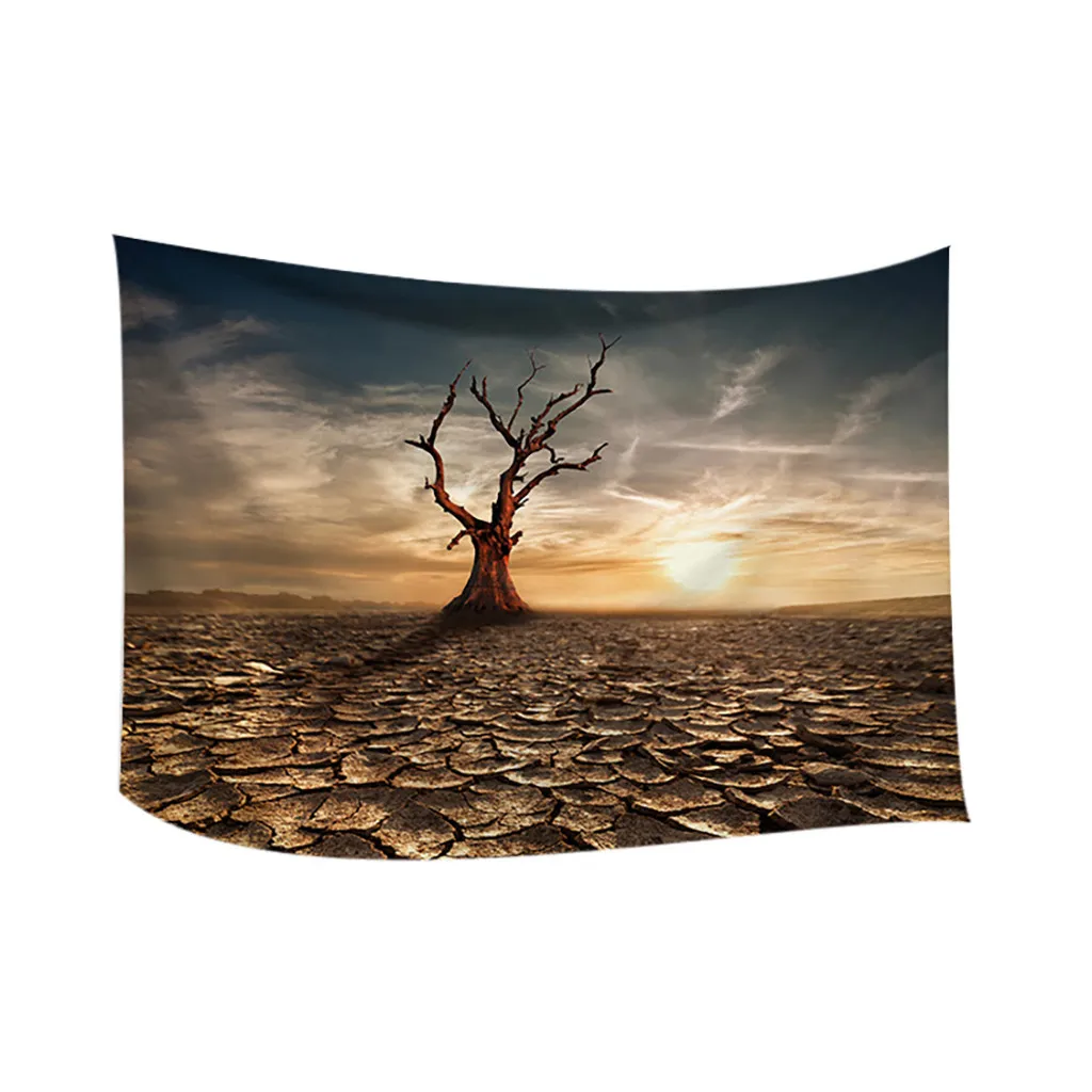 Сухой сезон печать Гобелен Мандала красивый пейзаж сцена настенный гобелен