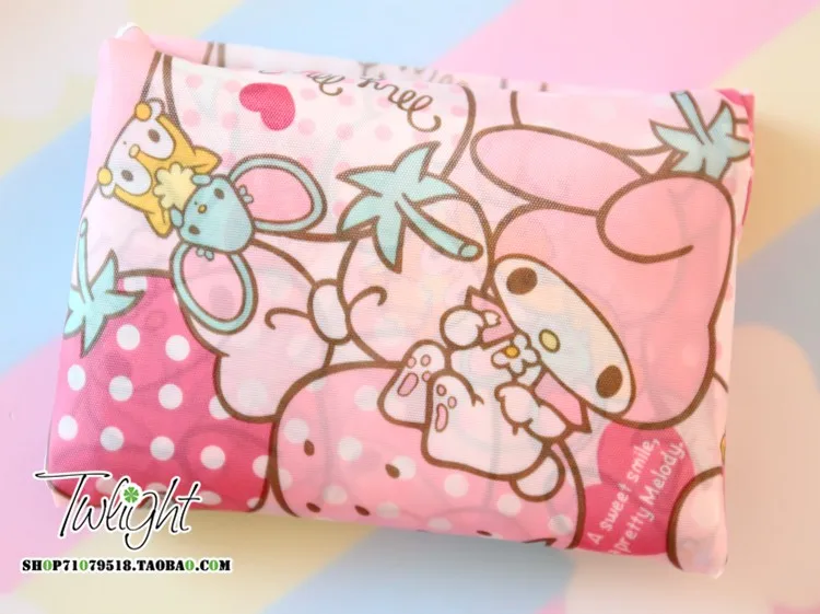 Мультяшная Мелодия cinnamoroll пудинг собака Оксфорд ткань сумка на плечо портативный Эко-дружественные продуктовые сумки Многоразовые Сумки для дам
