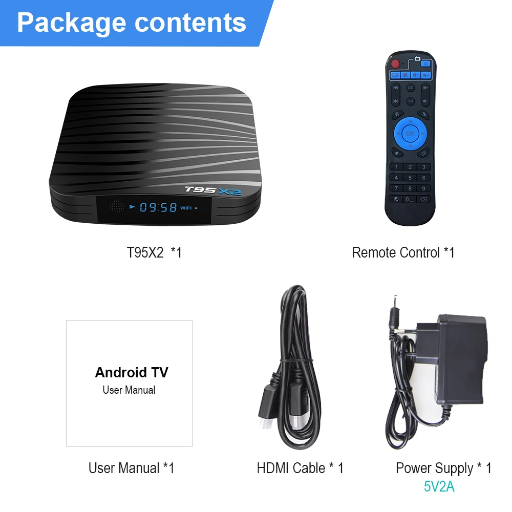 ТВ бокс PULIERDE T95X2 4 GB 32 Android 8 1 Amlogic S905X2 K H2.65 100 M 2 GHz wifi Smart приставка медиаплеер 3D 16