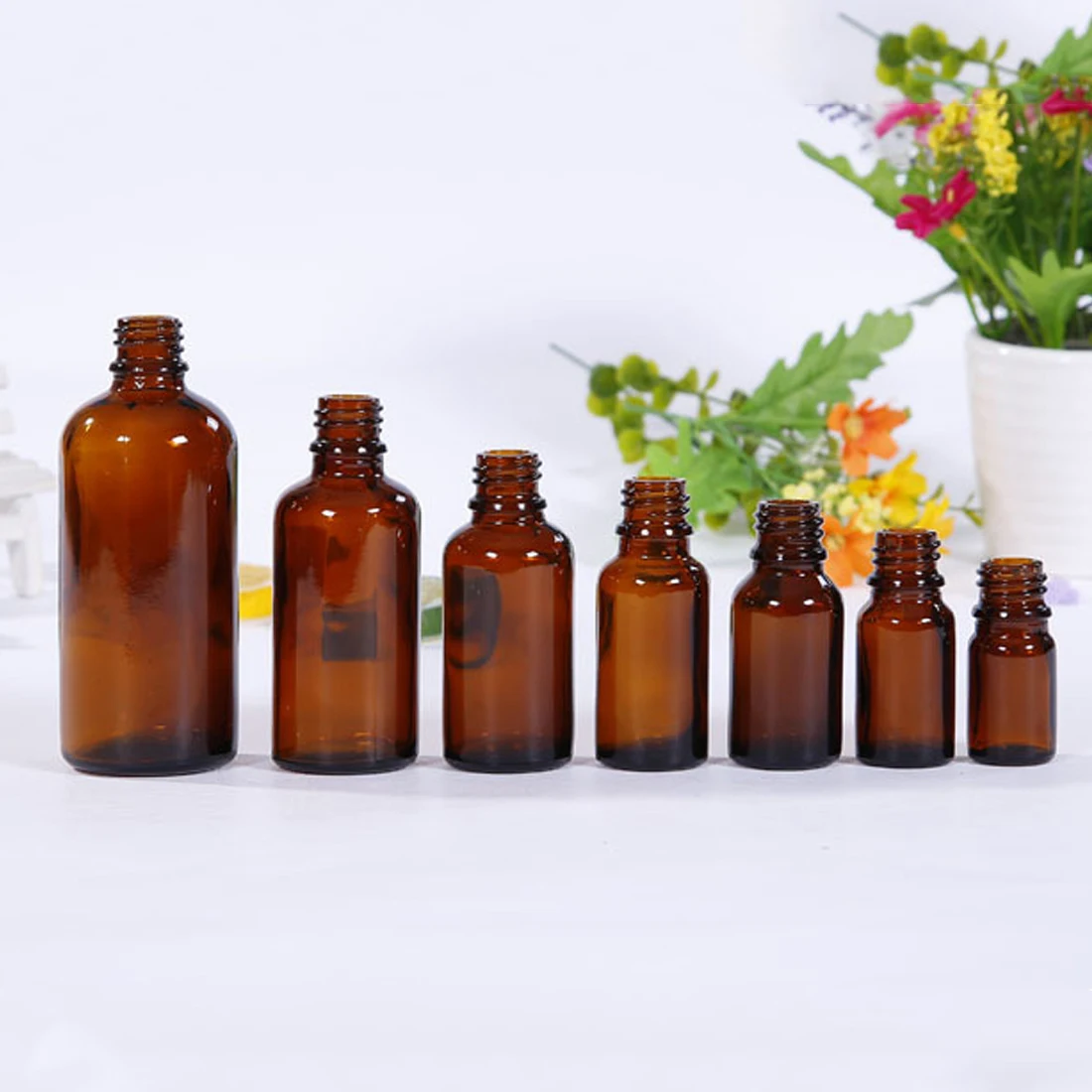 Горячая продажа Янтарный стеклянный жидкий реагент бутылочка с пипеткой