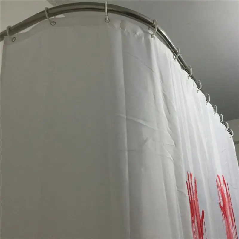 Кровавый отпечаток руки занавеска для душа стильная семейная ванная комната