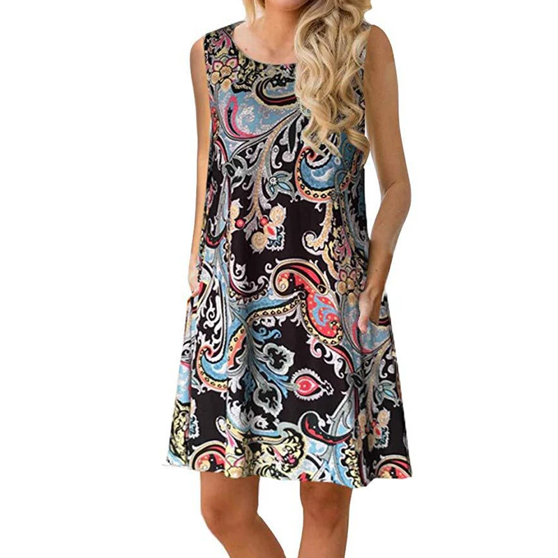

Women's Summer Bohemia Elegant Wrap Dress Ladies 2019 Streetwear Sexy Club Bodycon Beach Dresses Female Clothes