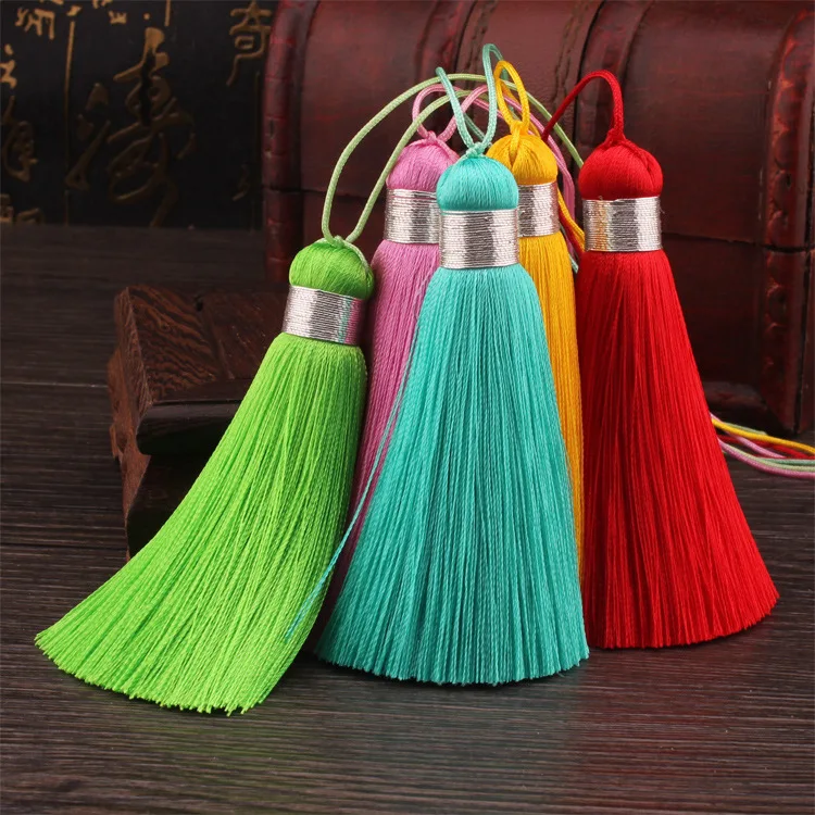 10 шт. 8 см Шелк льда роскошный кисточка DIY для Ленточки серьги кулон с длинной