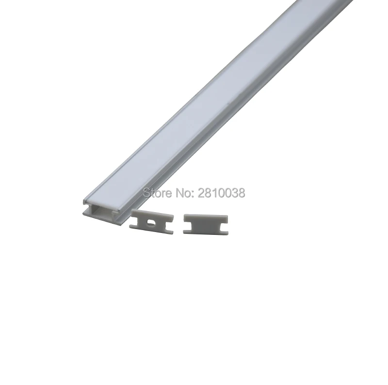 50X1 м наборы/партия Светодиодная лента типа H алюминиевый профиль и плоский