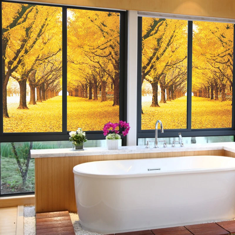 3d Трехмерная матовая стеклянная пленка на заказ электростатические наклейки