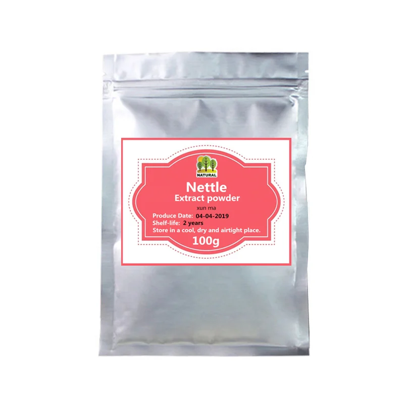 100g 50-1000 г, высший сорт натуральный экстракт крапивы порошок, Xun Ma, Urtica Dioica, высокое качество с бесплатной доставкой - Цвет: 100g