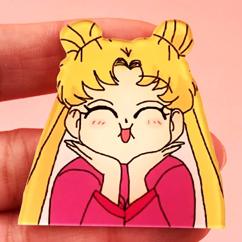 Оптовая продажа 5 шт Мультяшные значки моряк Мун солдат акриловые булавки на