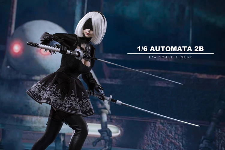 1/6 масштабный сексуальный комплект одежды TF01 1/6 NieR: Automata A2, Женский резной комплект одежды с мечом для девочки 12 дюймов, женское тело фигуры