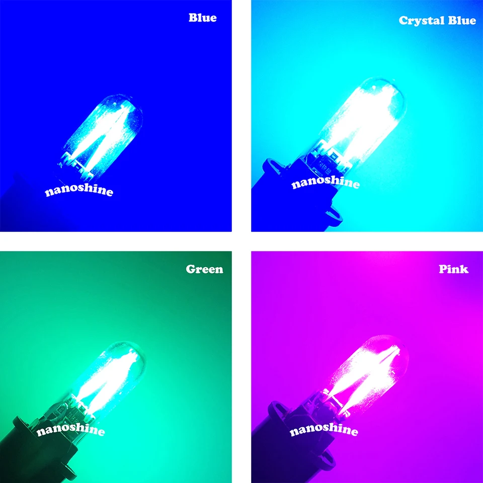 1x Универсальный W5W Led T10 Cob Стекло автомобильный светильник со светодиодными нитями на авто автомобилей Чтение купольная лампа DRL стайлинга автомобилей 12v