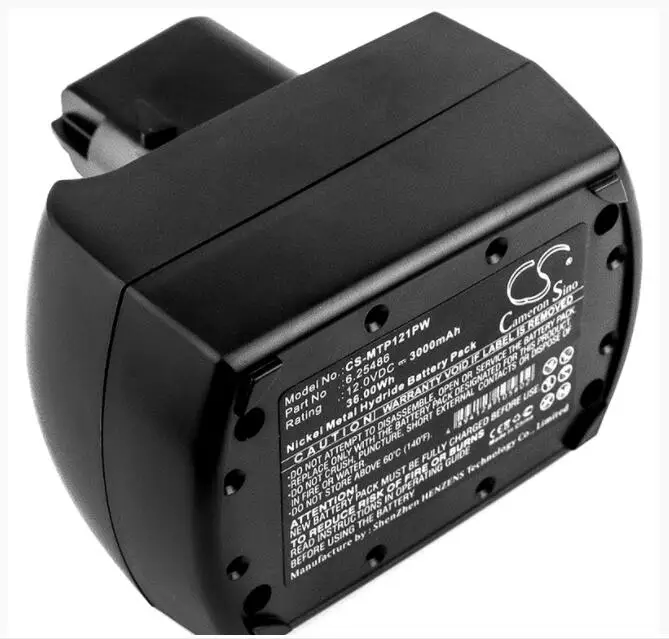 Аккумулятор Cameron Sino 3000 мАч для METABO BS 12 SP BSZ 12 12 Impuls 12 Premium BZ 12 SP SSP 12 ULA9.6-18 6,25486