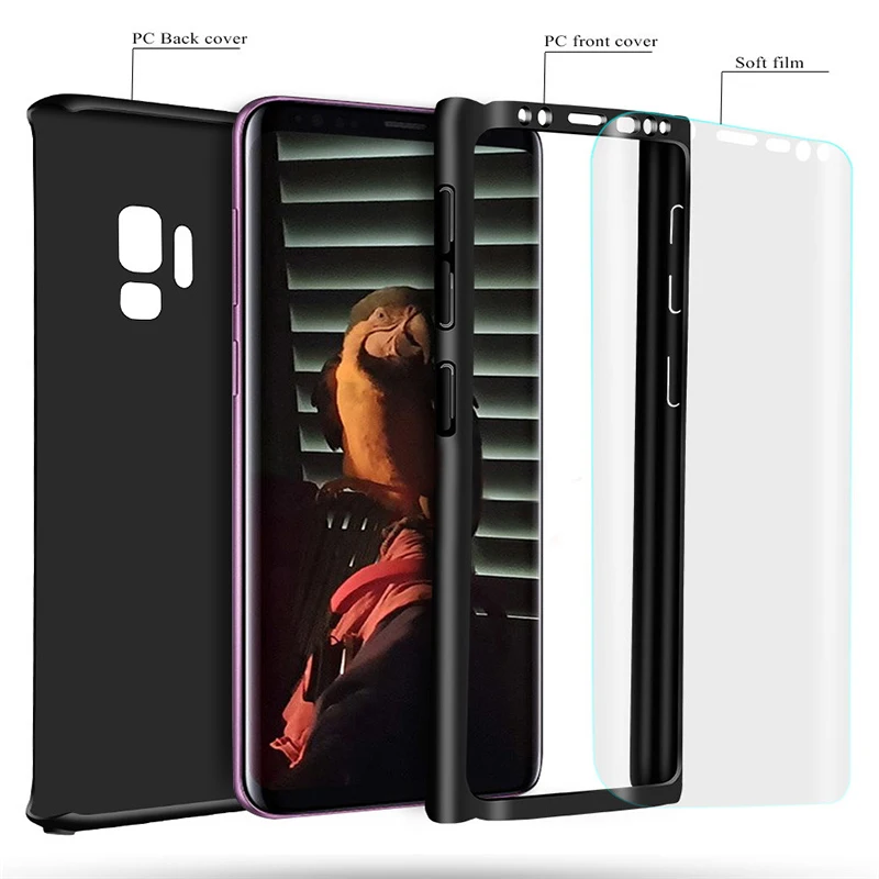 Crouch 360 Полное покрытие телефона Чехлы для samsung Galaxy S8 S9 плюс Чехол защитный ковер Note