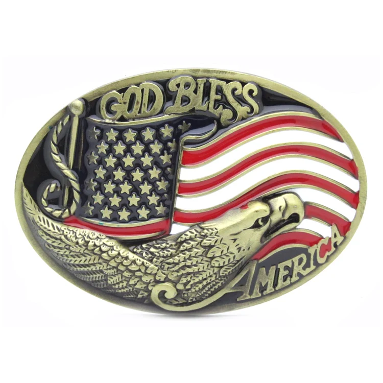 Овальная пряжка для ремня с флагом Америки и головой орла|belt buckle|eagle head belt bucklebuckles