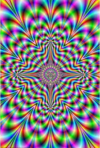 Психоделическая импульсная термоусадочная обернутая Иллюзия TRIPPY SILK постер