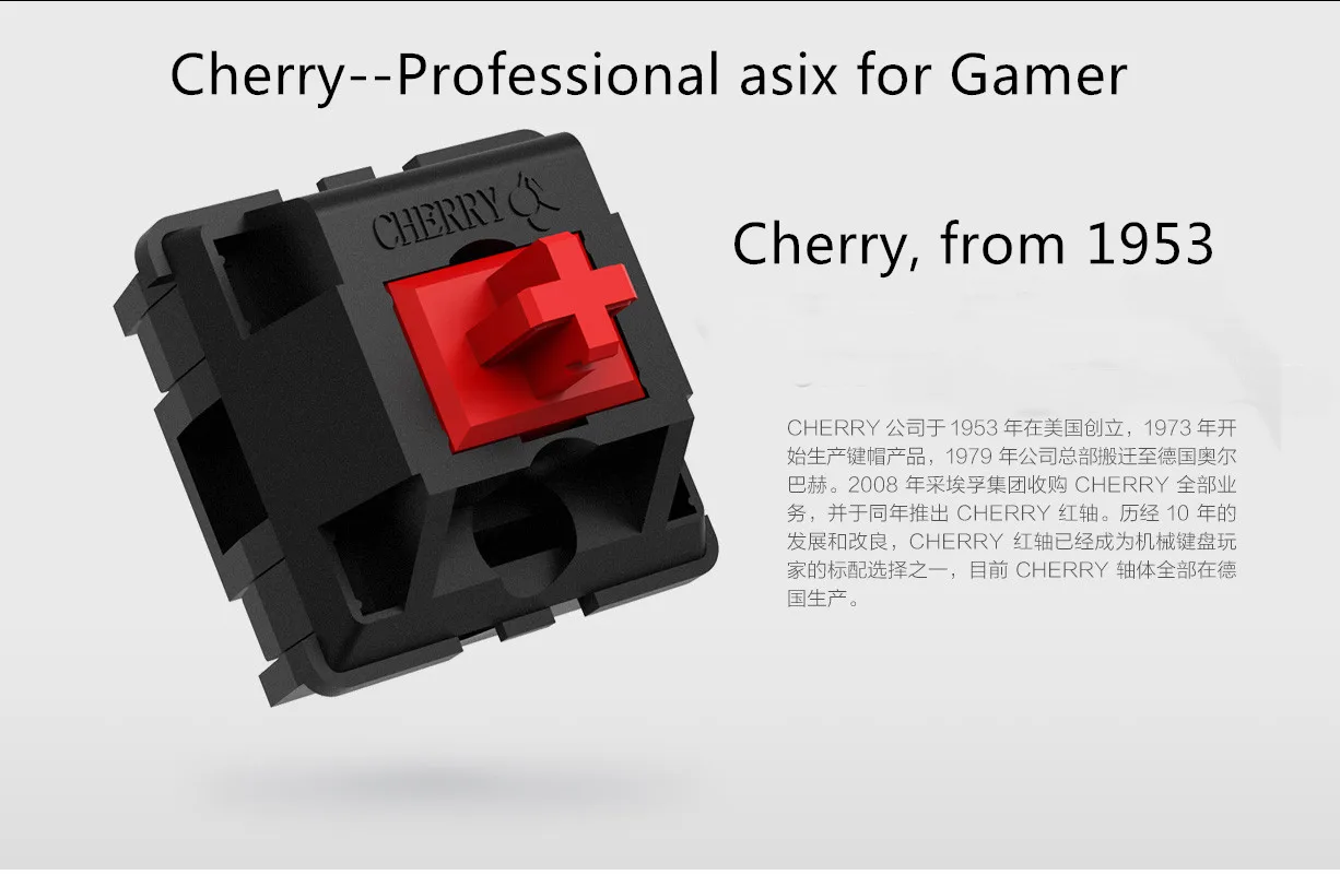 Механическая клавиатура Xiaomi mi Cherry, 104 клавиш, USB Проводная, вишневый красный переключатель, механическая клавиатура Ga mi ng, алюминиевый сплав для геймеров
