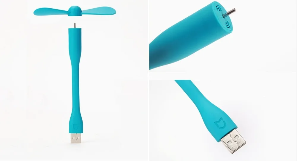 100% Оригинальный USB-вентилятор Xiaomi Mijia небольшие вентиляторы Портативный Гибкий