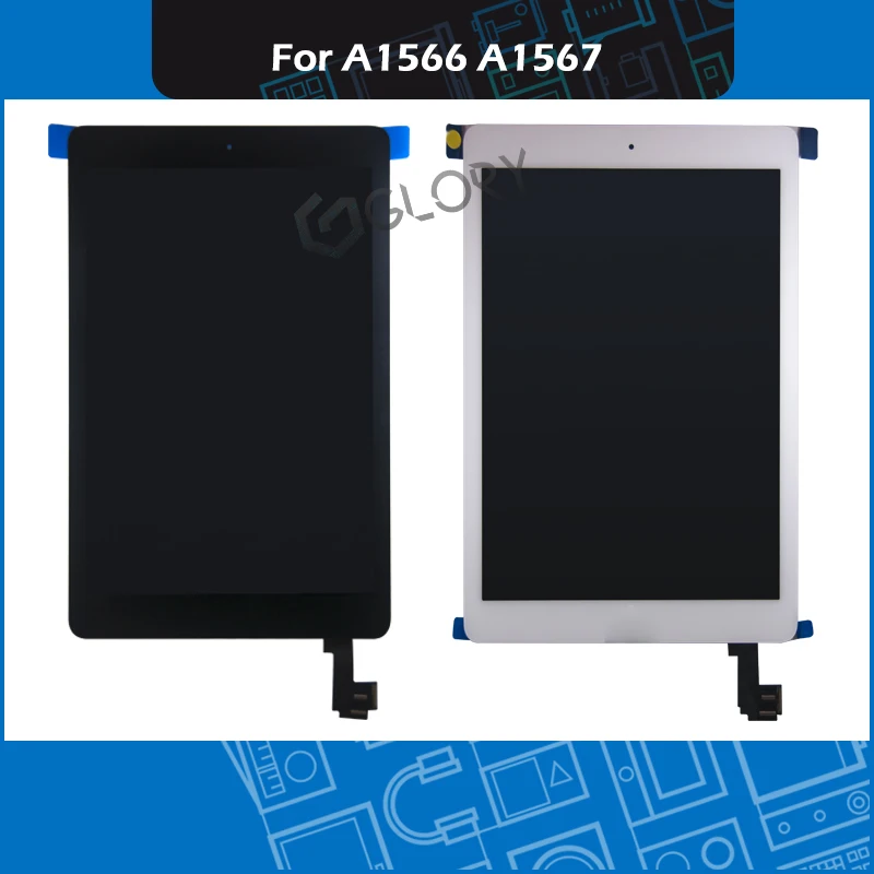 Черный белый Новый ЖК дисплей A1567 A1566 с дигитайзером в сборе для iPad Air 2 экран