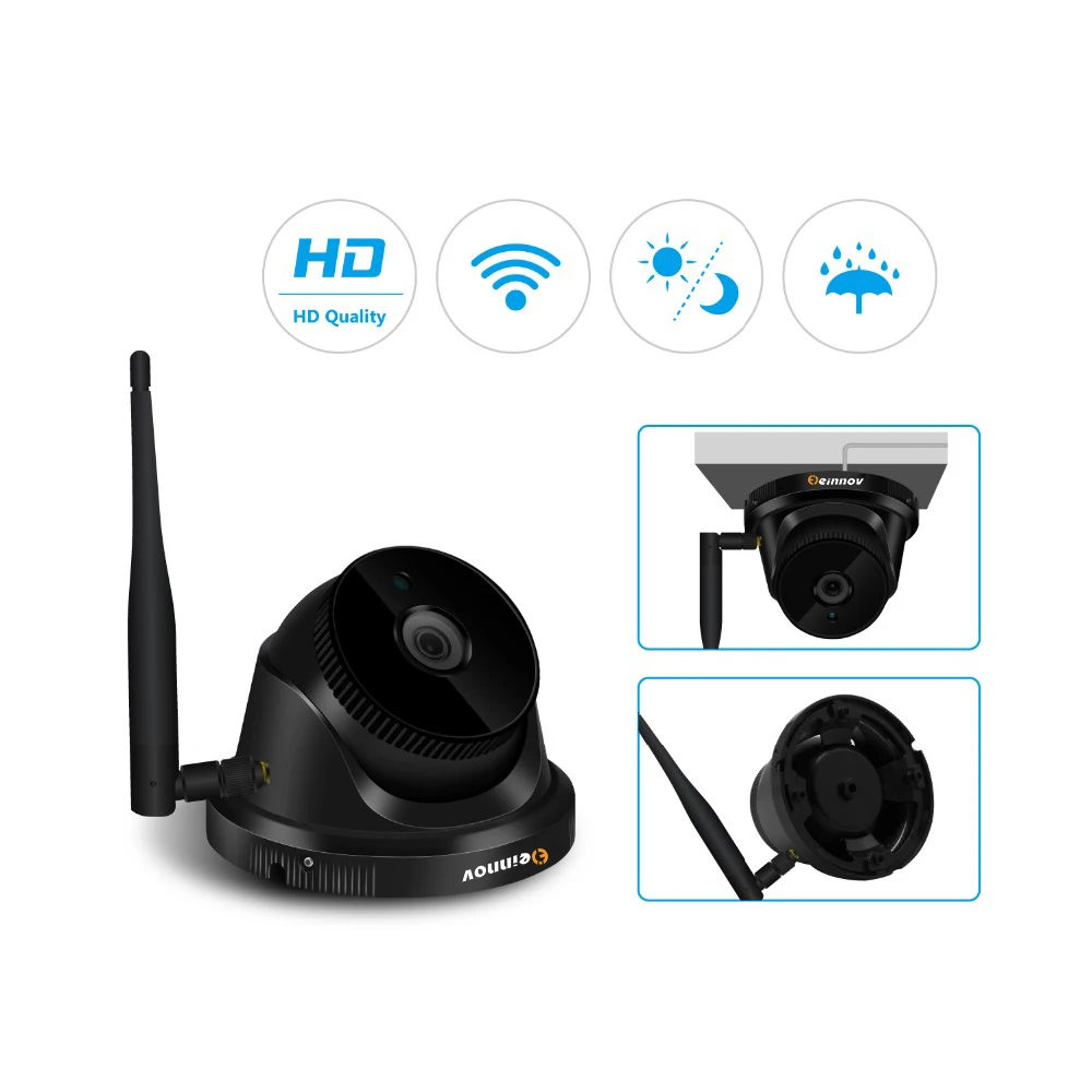 Einnov открытый 4CH NVR 1080P CCTV беспроводной набор камер безопасности камеры системы Wifi