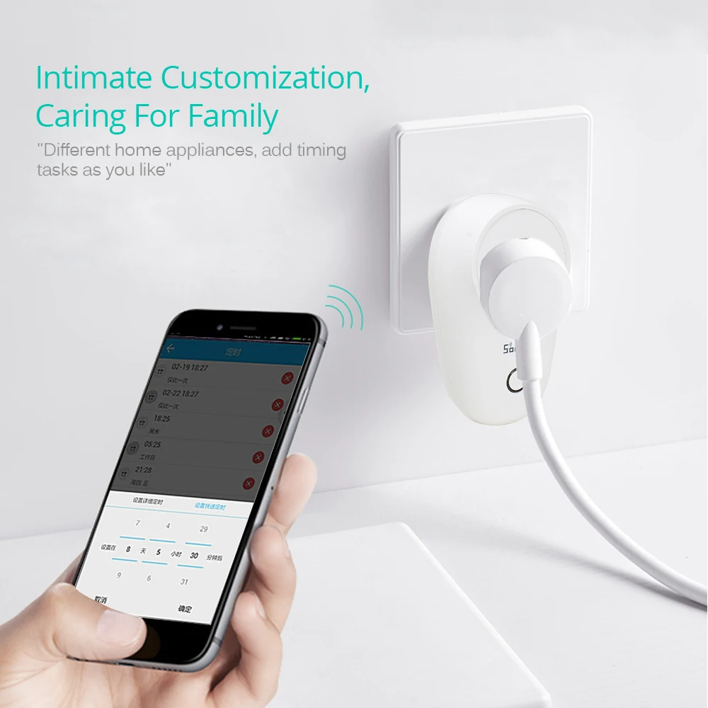 Sonoff S26 WiFi умная розетка CN Беспроводные Розетки умный дом переключатель работа с