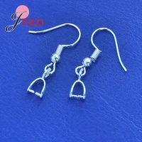 925 sterling silver jewelry accessories diy hook earrings components for women wholesale 50pcs25 pairlot
