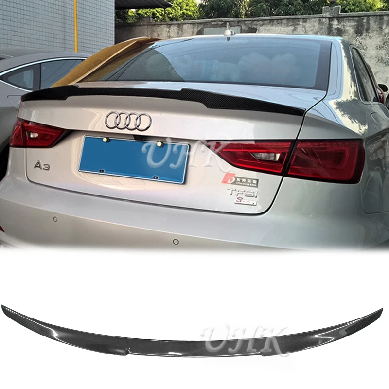 UHK для Audi 2013 UP A3 маленький V стиль задний спойлер из углеродного волокна Авто