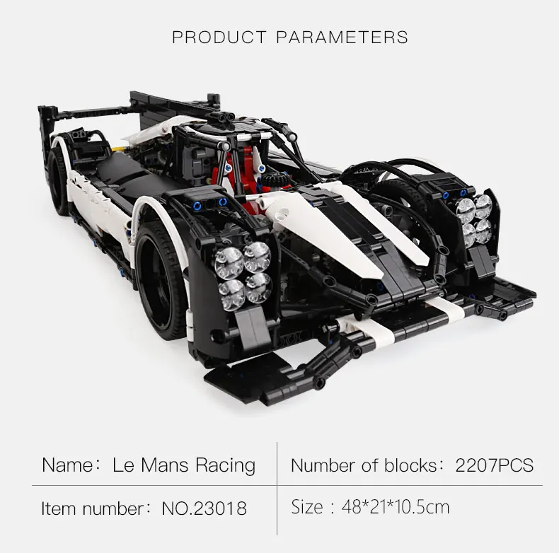 23018 Technic Car The MOC 5530 Гибридный супер скоростной автомобиль совместим с детскими игрушками строительные блоки кирпичи игрушки для детей Подарки