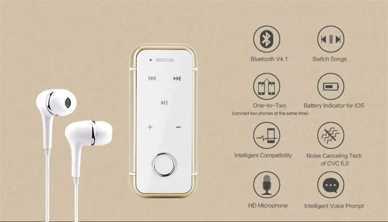 JISNERTA многоточечный петличный мини клип Bluetooth стерео Музыка беспроводные наушники зажим воротник микрофон для смартфонов