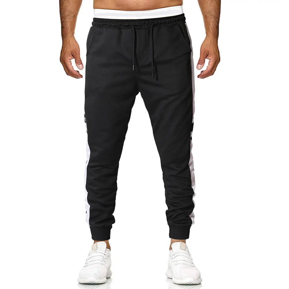 Мужские Slim Fit костюм Спортивная узкие спортивные штаны для бега тренировочные штаны брюки для девочек