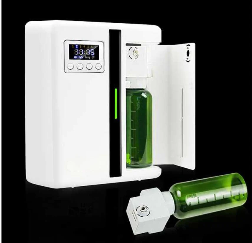 

Essencial Oil Diffuser Machine Scent Marketing Solutions System Automatic Fan Aroma Dispenser Store Hotel Perfume Sprayer